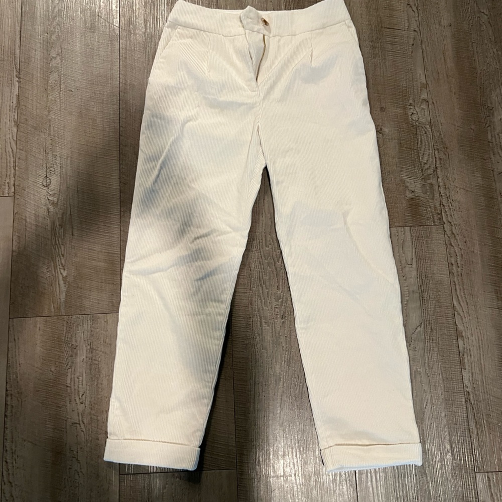 Sezane Women’s Marcel Pants, White, Size 6